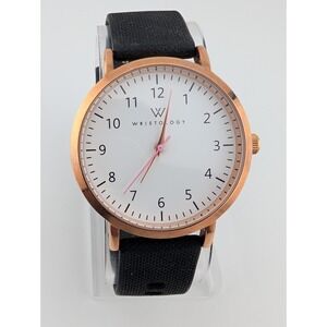 Wristology "Hi I'm Olivia" Watch Women Rose Gold Case Silicone Band- New Battery